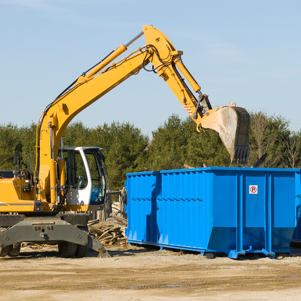 can i request a rental extension for a residential dumpster in Bay Mills Michigan